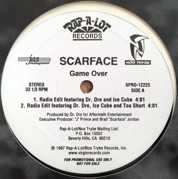 Scarface (3) - Game Over (12"", Promo)