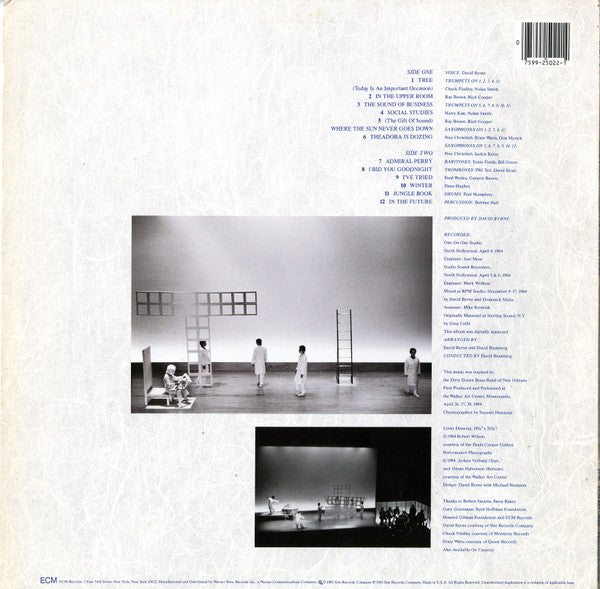 David Byrne - Music For The Knee Plays (LP, Album, Wak)