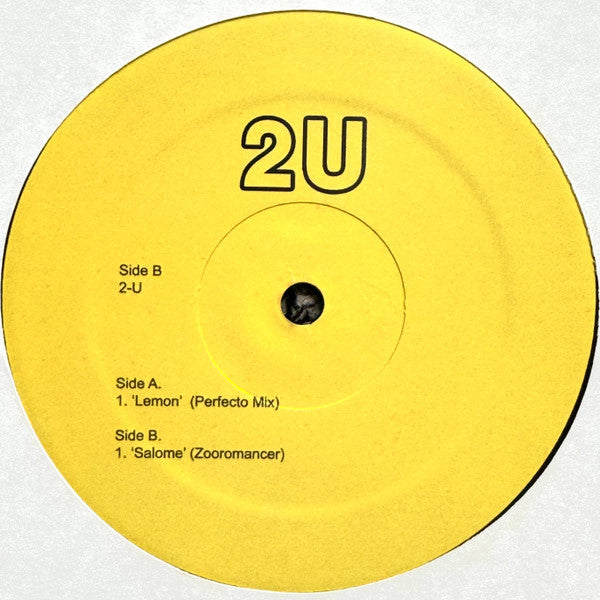 U2 - 2U - U2 Remixes (2x12"", Unofficial)