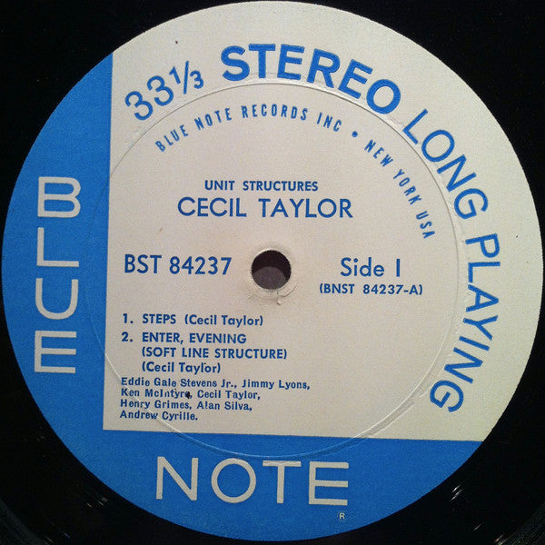 Cecil Taylor - Unit Structures (LP, Album)