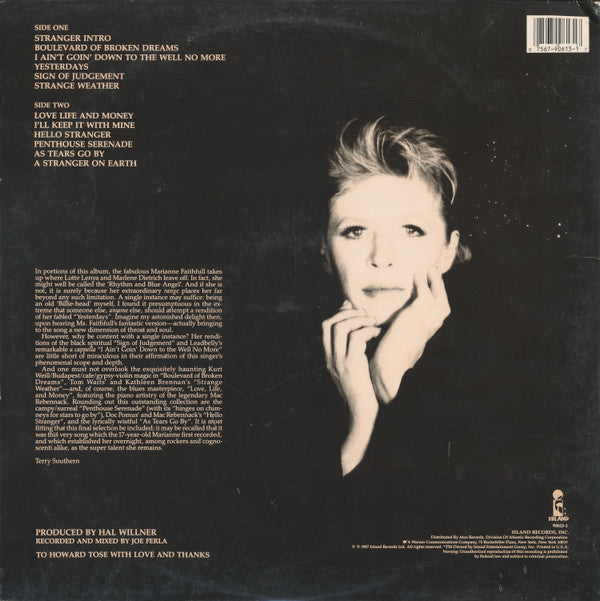 Marianne Faithfull - Strange Weather (LP, Album, Gat)