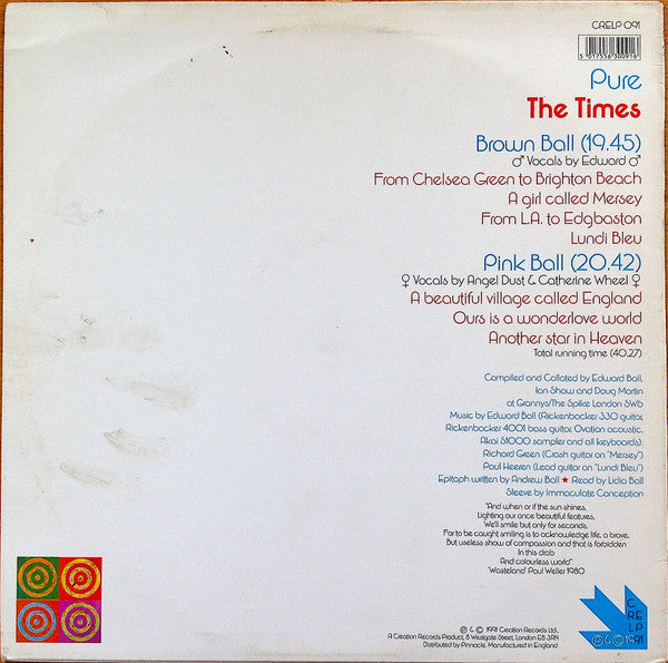 The Times - Pure (LP, Album)