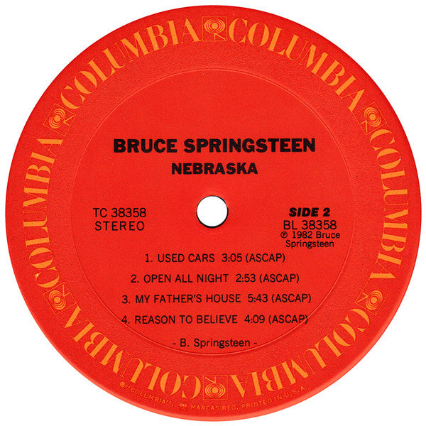 Bruce Springsteen - Nebraska (LP, Album, Pit)