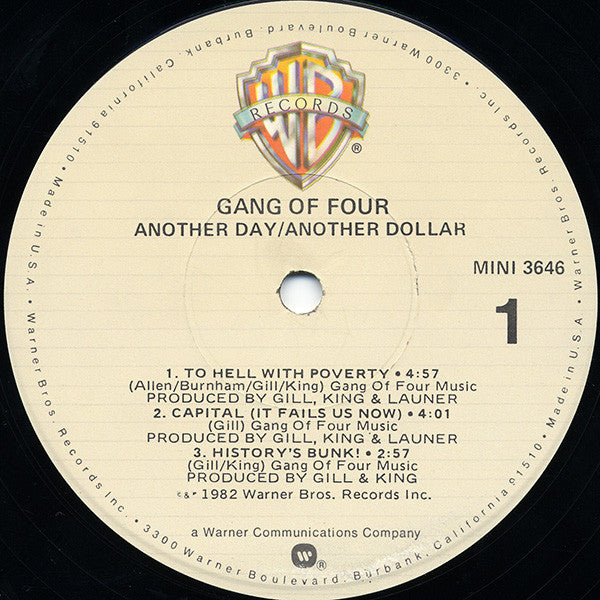 Gang Of Four - Another Day/Another Dollar (12"", EP, S/Edition, Los)