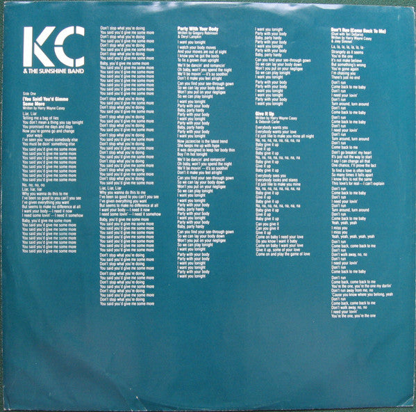 KC & The Sunshine Band - All In A Night's Work (LP, Album)