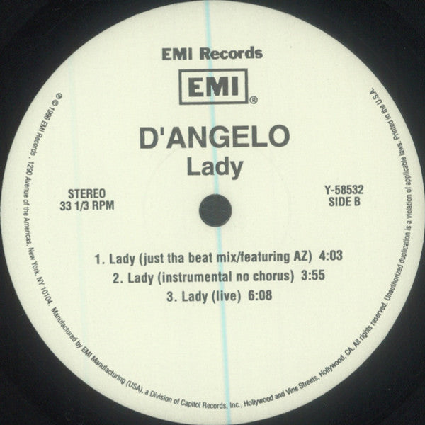 D'Angelo - Lady (12"")