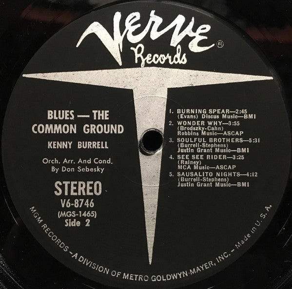 Kenny Burrell - Blues - The Common Ground (LP, Album)