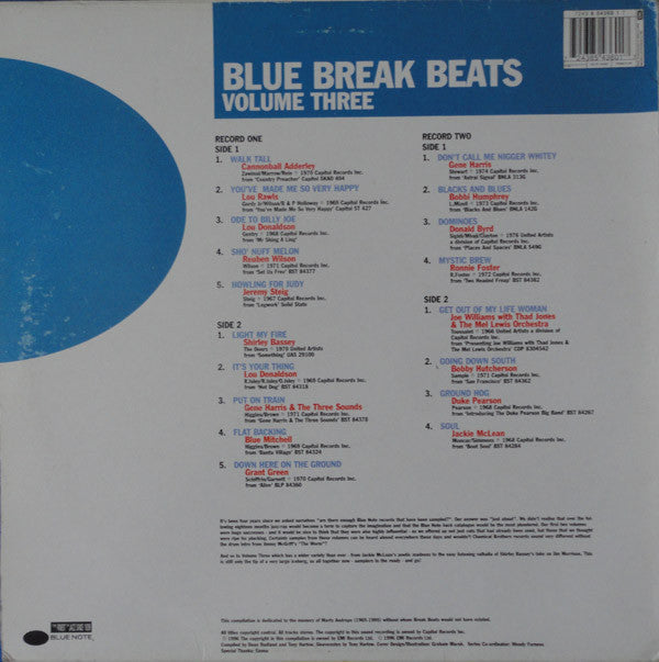 Various - Blue Break Beats Volume Three (2xLP, Comp)