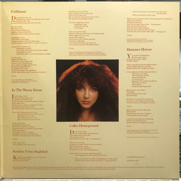 Kate Bush - Lionheart (LP, Album, Emb)