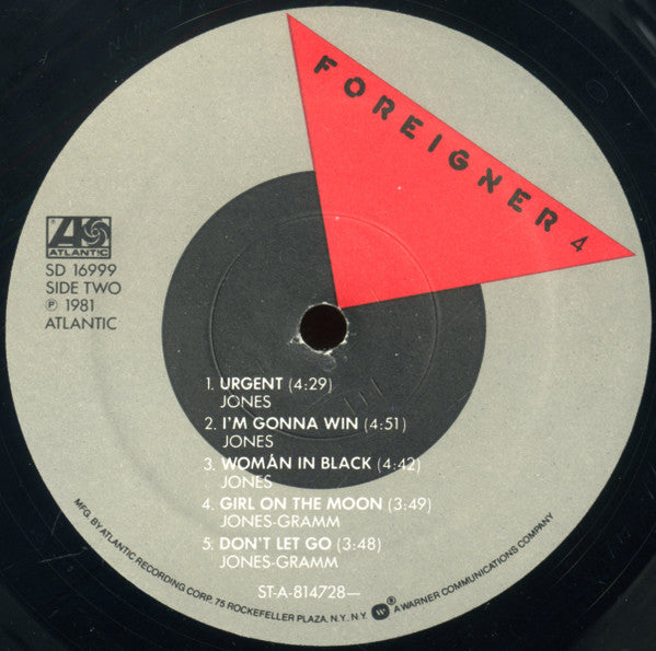 Foreigner - 4 (LP, Album, Spe)