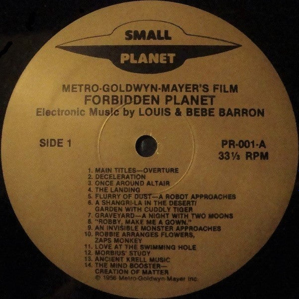 Louis And Bebe Barron - Forbidden Planet (LP, Album, RE)