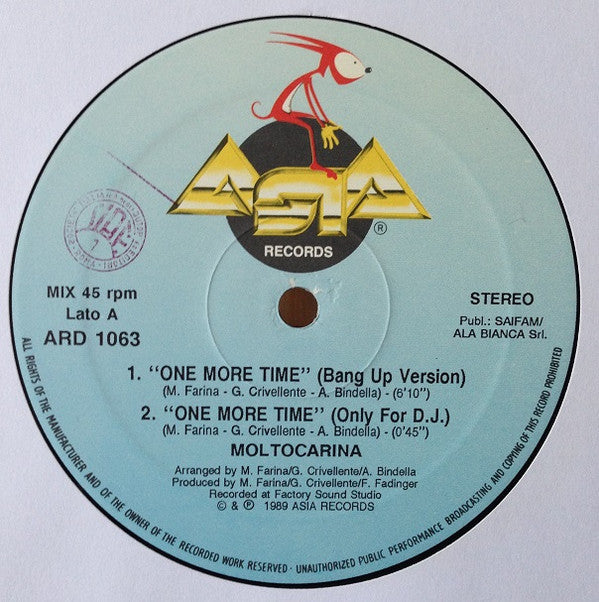 Moltocarina - One More Time (12"")