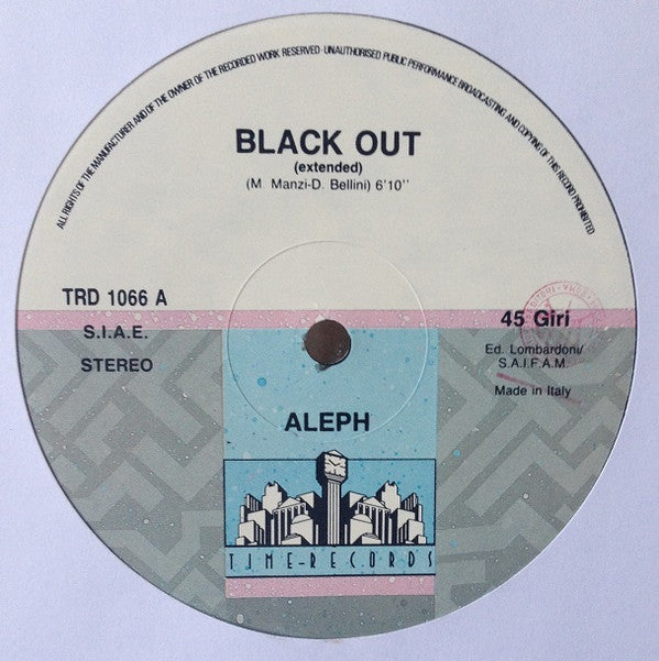 Aleph - Black Out (12"")