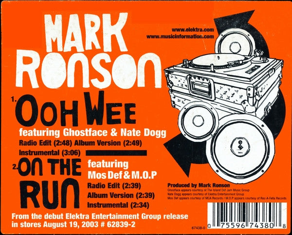 Mark Ronson - Ooh Wee / On The Run (12"")