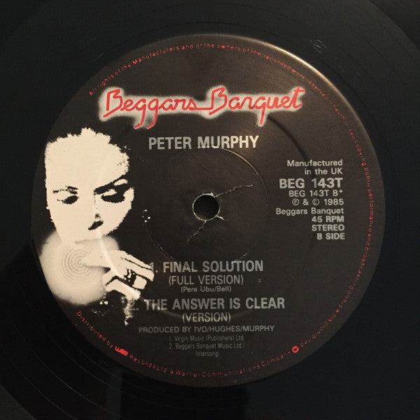 Peter Murphy - Final Solution (12"", Single)