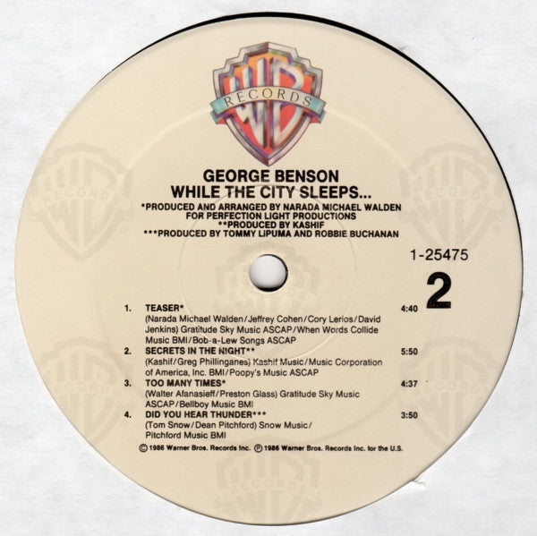 George Benson - While The City Sleeps... (LP, Album)