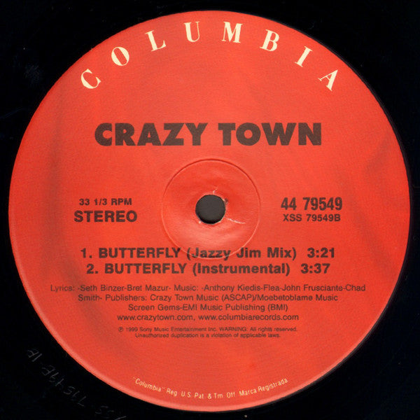 Crazy Town - Butterfly (12"")