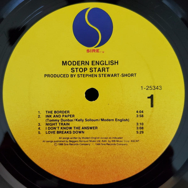 Modern English - Stop Start (LP, Album)