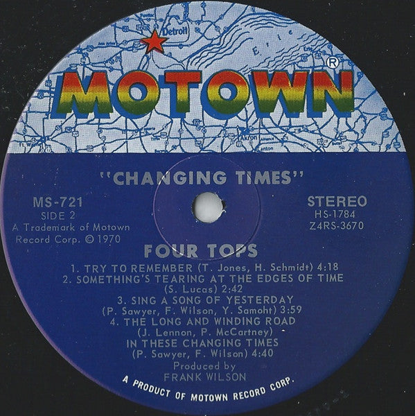 Four Tops - Changing Times (LP, Album, Ind)