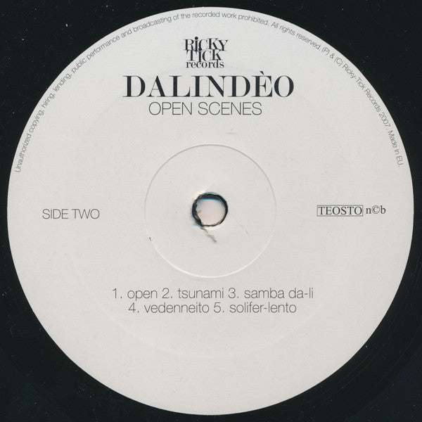 Dalindèo - Open Scenes (LP, Album)