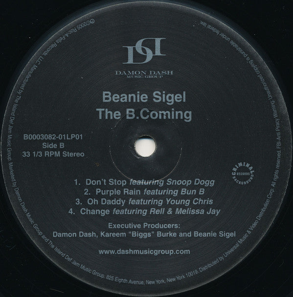 Beanie Sigel - The B.Coming (2xLP, Album)