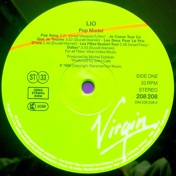 Lio - Pop Model (LP, Album)