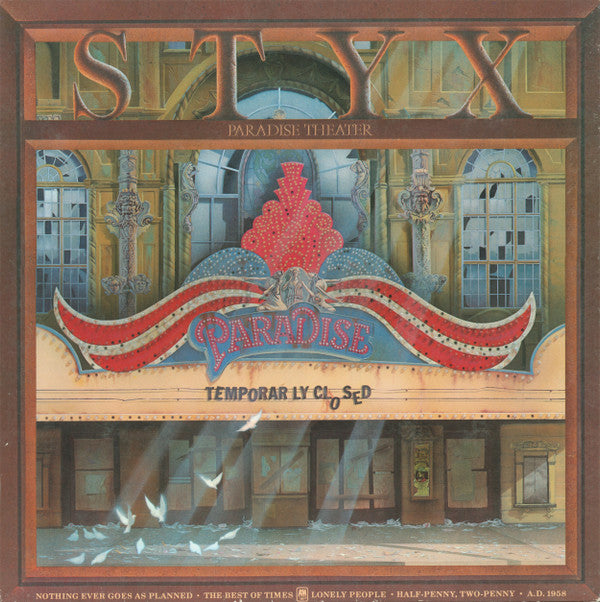 Styx - Paradise Theatre (LP, Album, Etch, Eur)