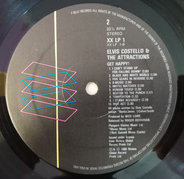 Elvis Costello & The Attractions - Get Happy!! (LP, Album)