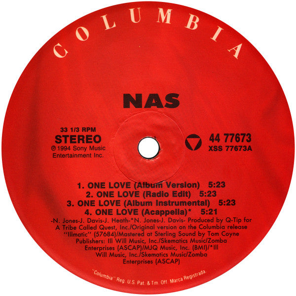 Nas - One Love (LP, Single)