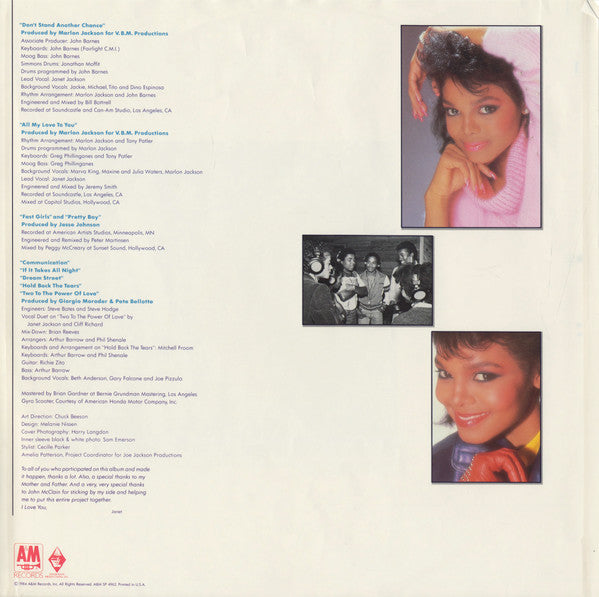 Janet Jackson - Dream Street (LP, Album)