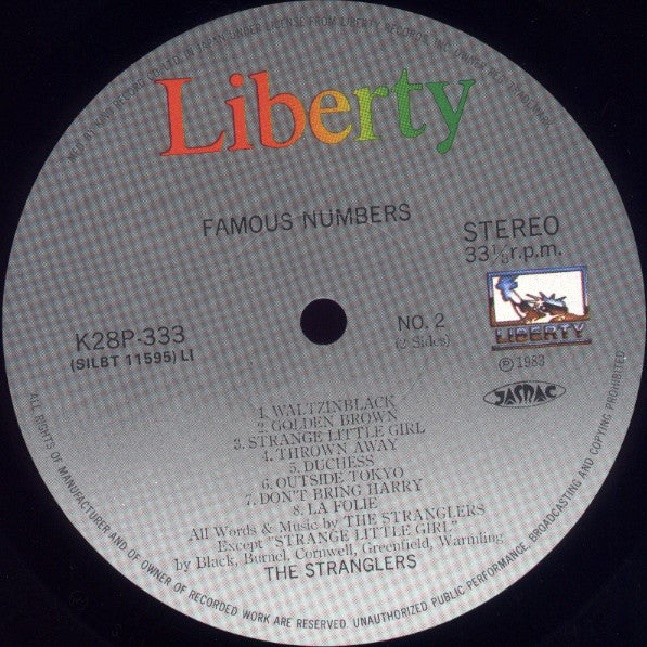 The Stranglers - Famous Numbers (LP, Comp)