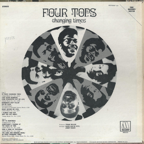 Four Tops - Changing Times (LP, Album, Ind)