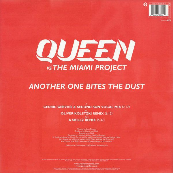 Queen - Another One Bites The Dust(12", Single, Cle)