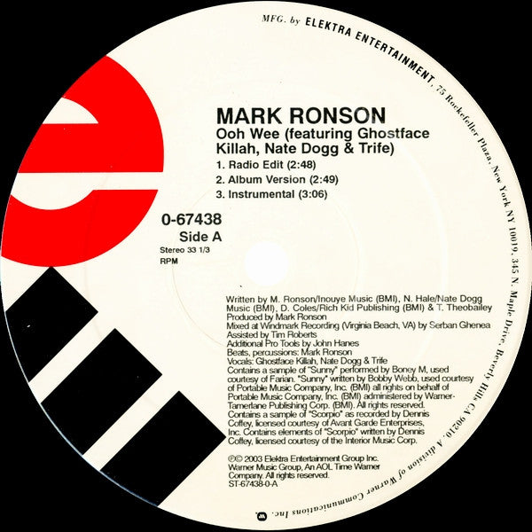 Mark Ronson - Ooh Wee / On The Run (12"")