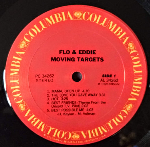 Flo And Eddie* - Moving Targets (LP, Album, San)