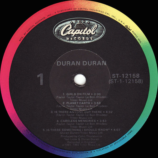 Duran Duran - Duran Duran (LP, Album, RE, Jac)