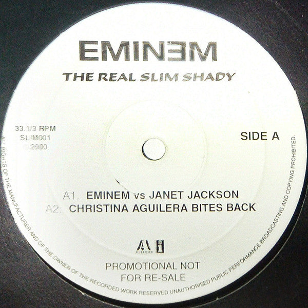 Eminem - The Real Slim Shady (12"", Ltd, Promo, Unofficial)