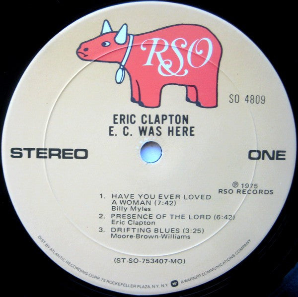 Eric Clapton - E.C. Was Here (LP, Album, Mon)