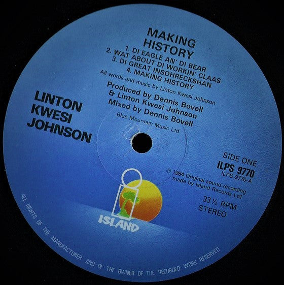 Linton Kwesi Johnson - Making History (LP, Album)