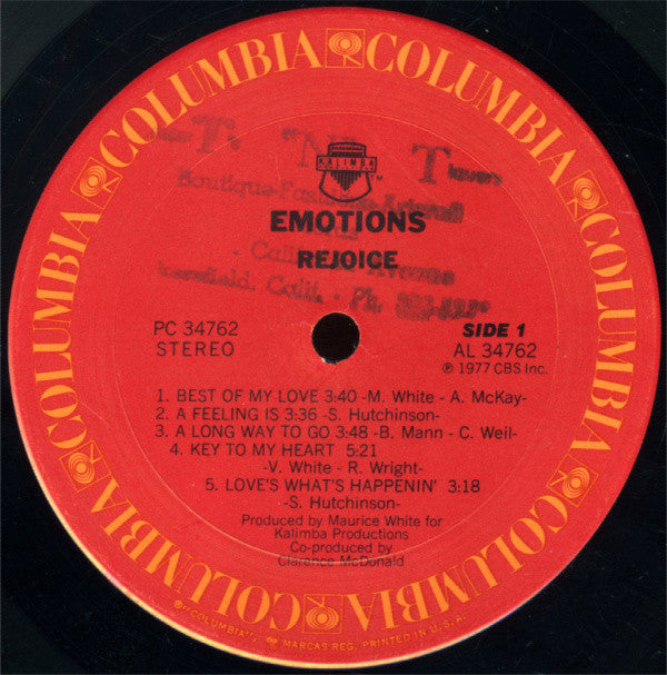 Emotions* - Rejoice (LP, Album, San)