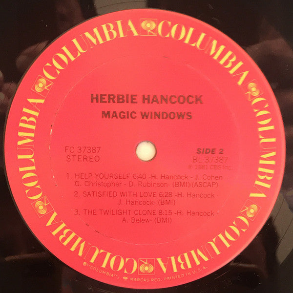 Herbie Hancock - Magic Windows (LP, Album, Pit)
