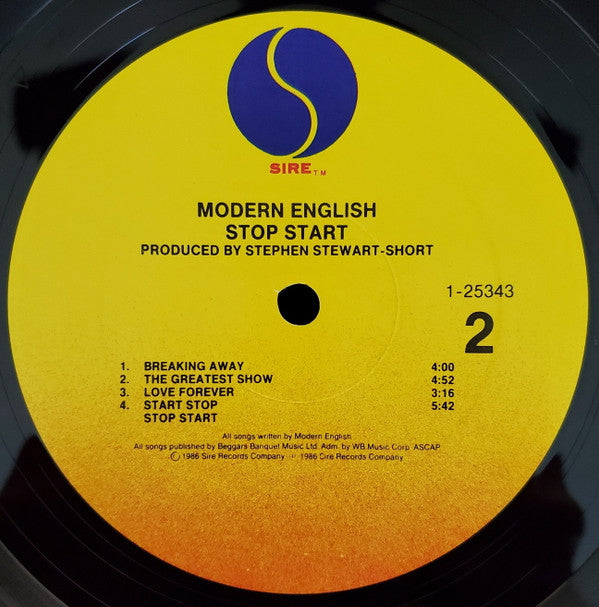 Modern English - Stop Start (LP, Album)