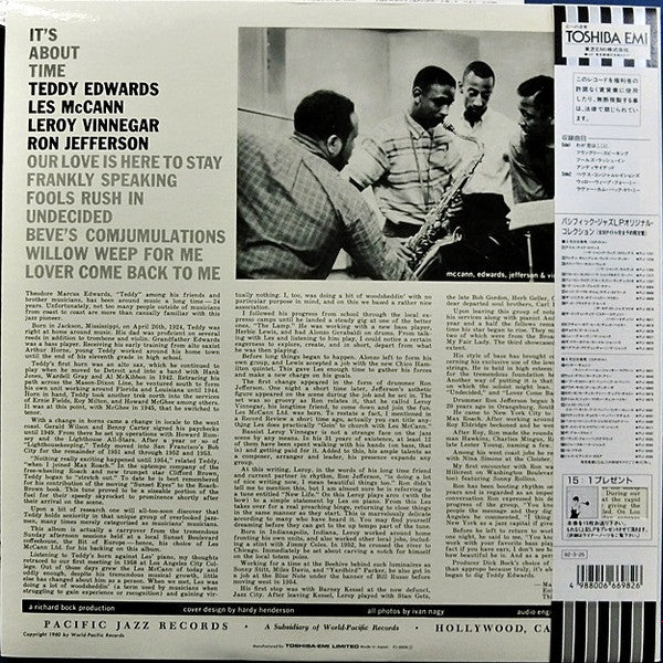 Teddy Edwards With Les McCann Ltd. - It's About Time (LP, Album, RE)