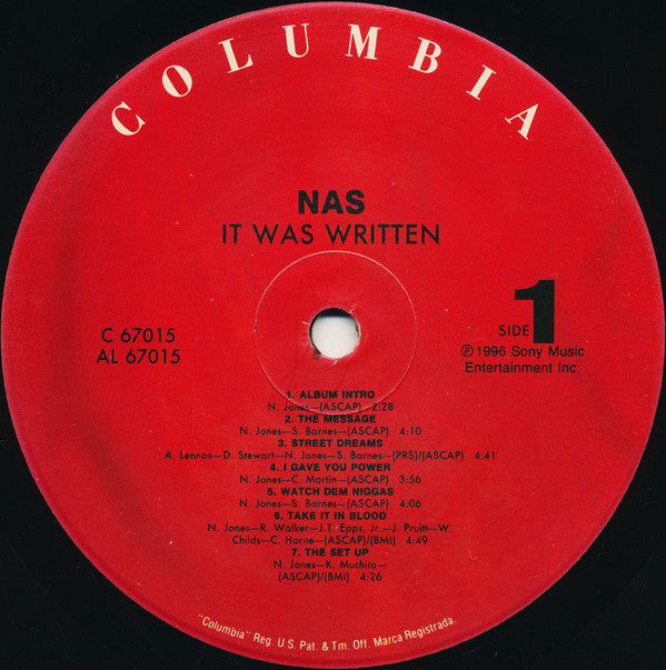 Nas - It Was Written (LP, Album)