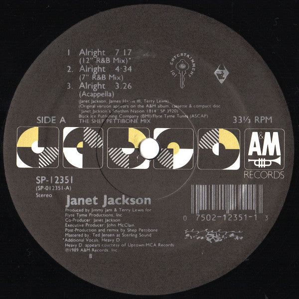 Janet Jackson - Alright (12"", Single)