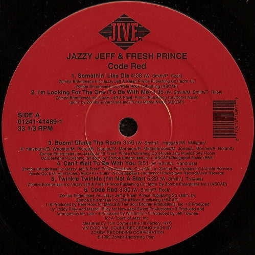 DJ Jazzy Jeff & The Fresh Prince - Code Red (LP)