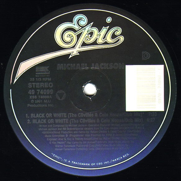 Michael Jackson - Black Or White (12"", Single, Ltd)