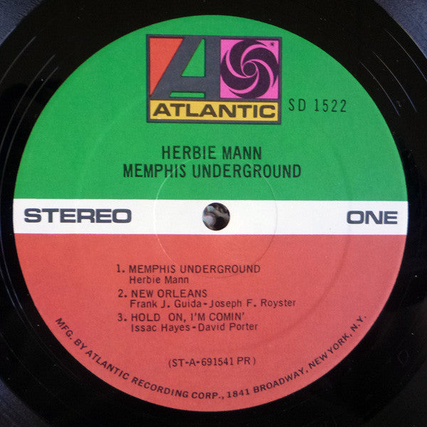 Herbie Mann - Memphis Underground (LP, Album, PR )