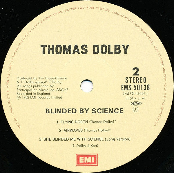 Thomas Dolby - Blinded By Science (LP, MiniAlbum)