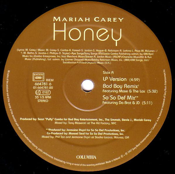 Mariah Carey - Honey (2xLP)